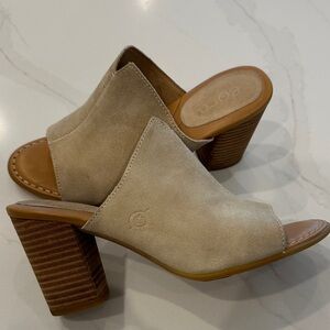 Born Taupe Suede Women's Mules